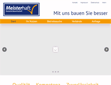 Tablet Screenshot of meisterhaftbauen.de